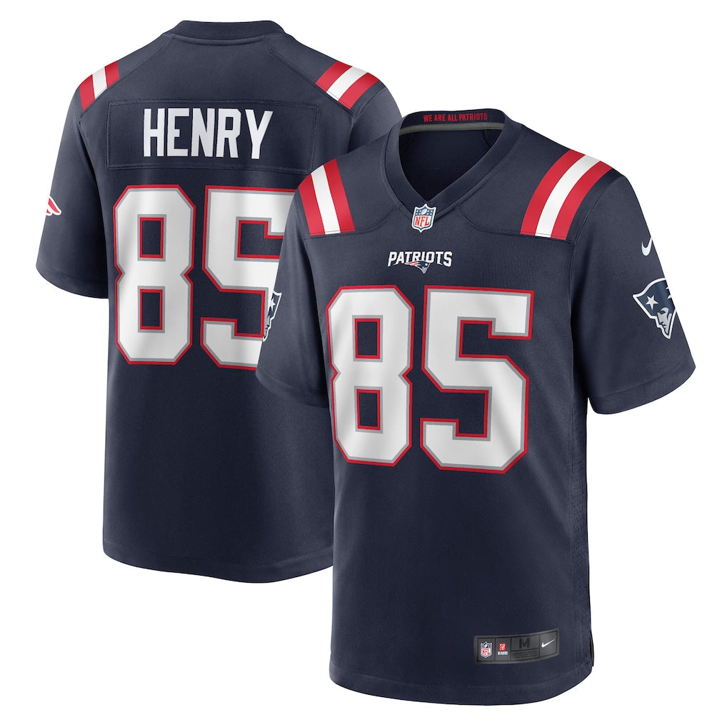 Hunter Henry New England Patriots Jersey - Navy football jersey product view 1