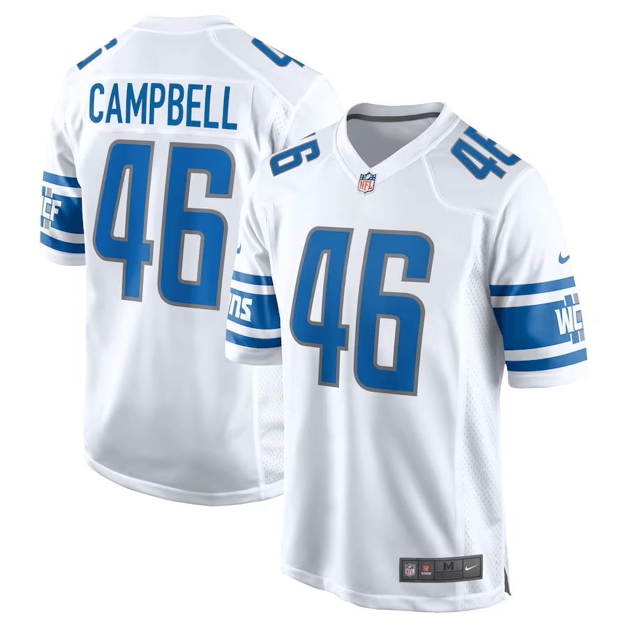 Jack Campbell Detroit Lions Jersey football jersey product view 1
