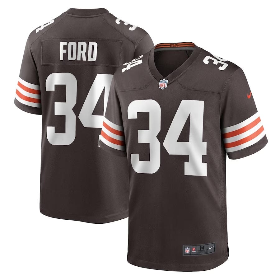 Jerome Ford Cleveland Browns Jersey football jersey product view 1