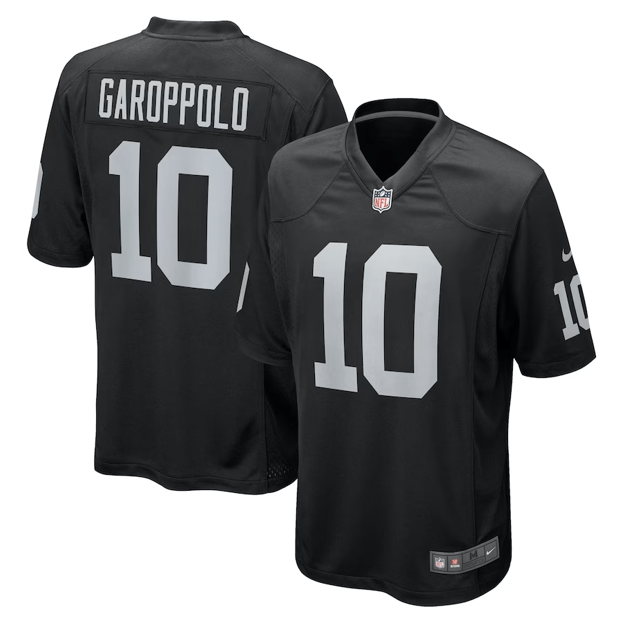 Jimmy Garoppolo Las Vegas Raiders Jersey football jersey product view 1