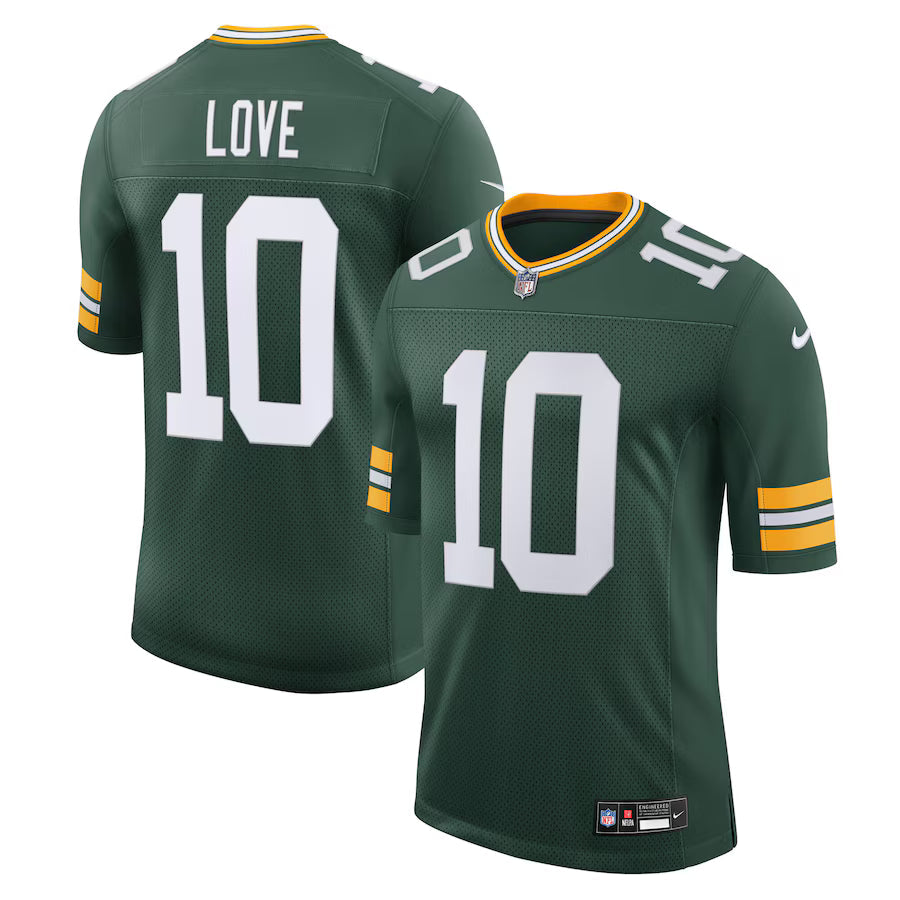 Jordan Love Green Bay Packers Jersey - Green basketball jersey product view 1