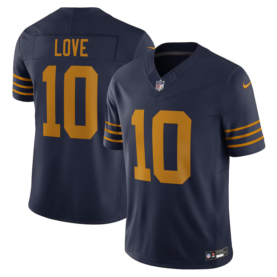 Jordan Love Green Bay Packers The 1923 Classic Jersey - Navy basketball jersey product view 1