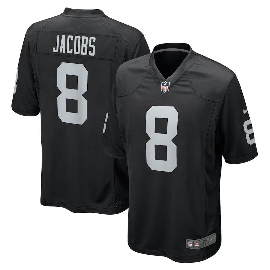 Josh Jacobs Las Vegas Raiders Jersey football jersey product view 1