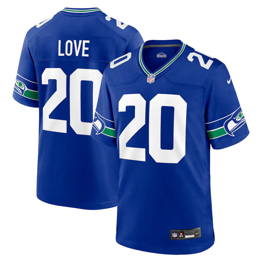 Julian Love Seattle Seahawks Alternate Jersey - Royal football jersey product view 1