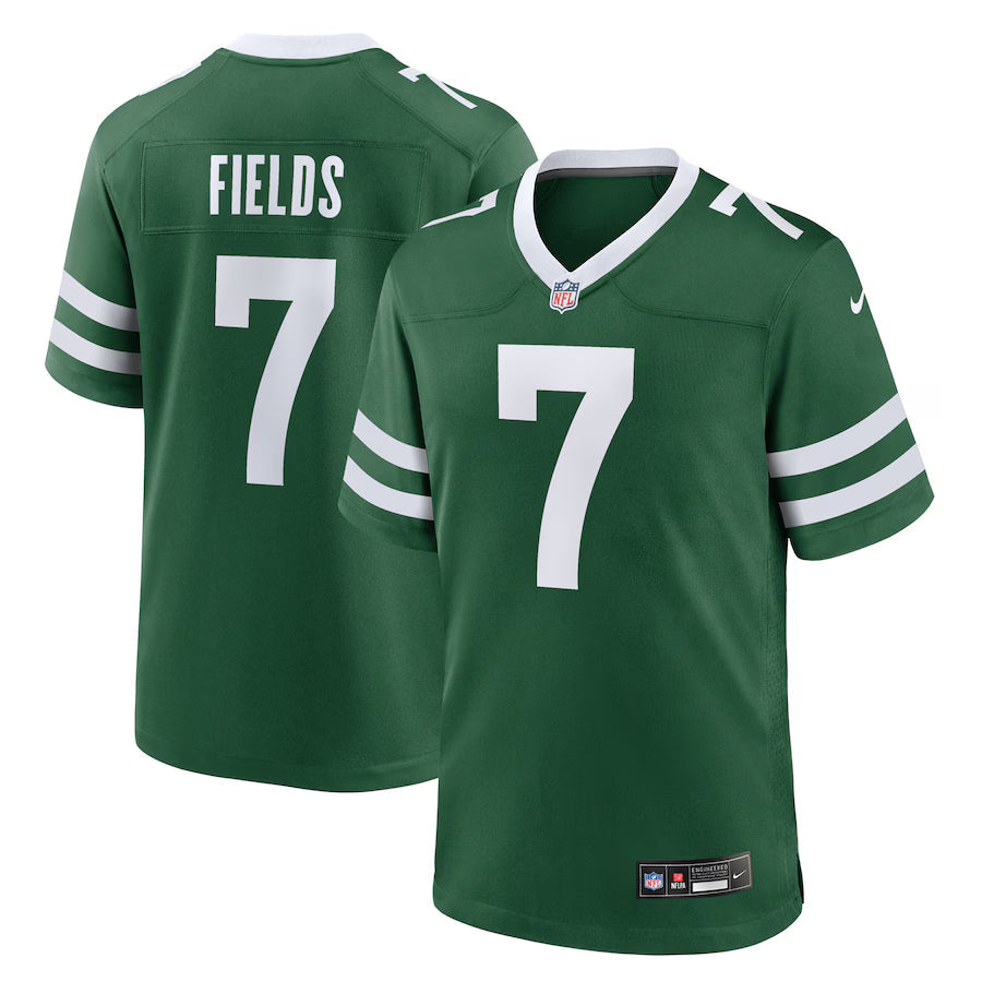 Justin Fields New York Jets Jersey - Legacy Green football jersey product view 1