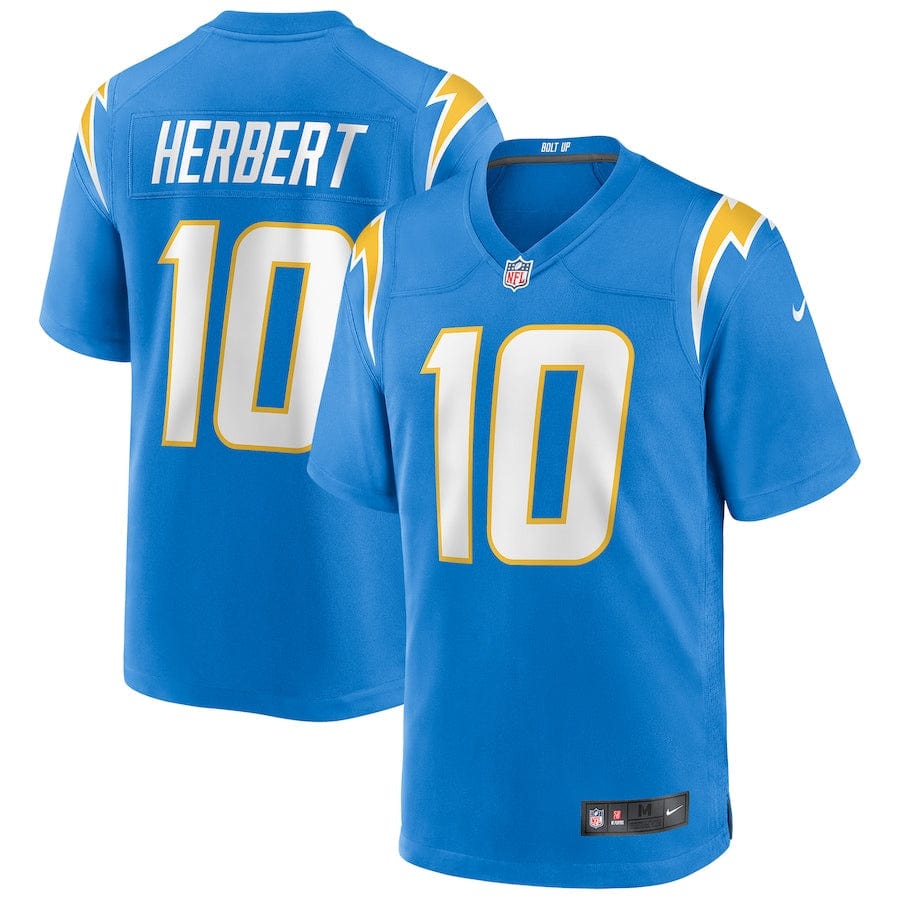 Justin Herbert Los Angeles Chargers Jersey football jersey product view 1
