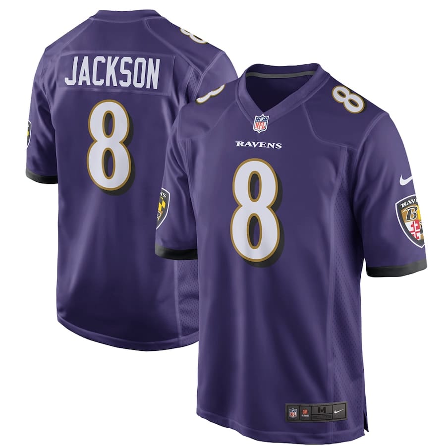 Lamar Jackson Baltimore Ravens Jersey football jersey product view 1
