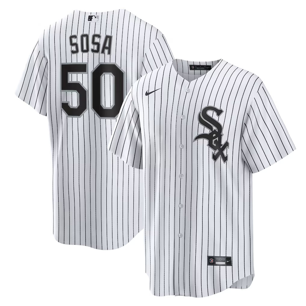Lenyn Sosa Chicago White Sox Home Jersey - White baseball jersey product view 1