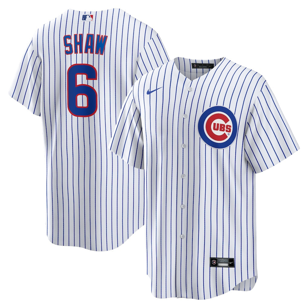 Matt Shaw Chicago Cubs Home Jersey - White baseball jersey product view 1