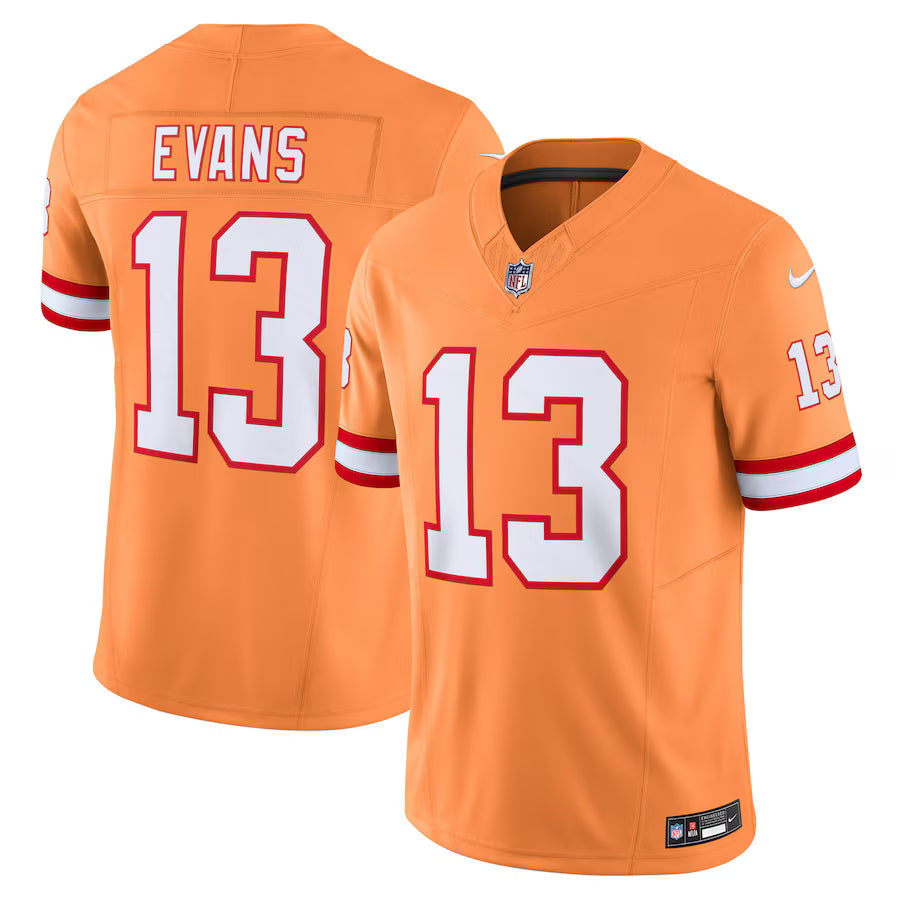 Mike Evans '76 Tampa Bay Buccaneers Jersey - Orange football jersey product view 1
