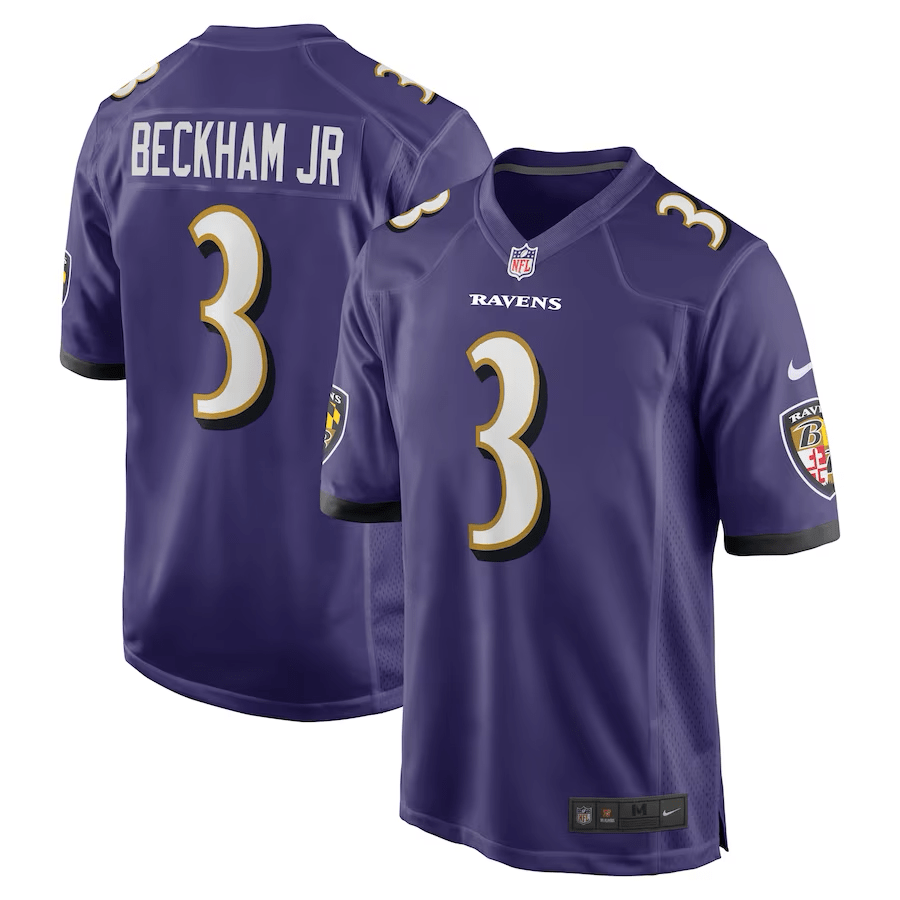 Odell Beckham Jr Baltimore Ravens Jersey football jersey product view 1