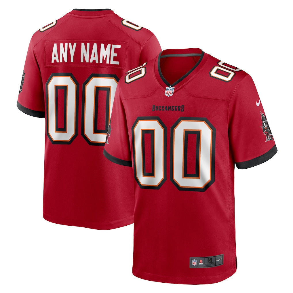 Custom Tampa Bay Buccaneers Jersey - Red football jersey product view 1