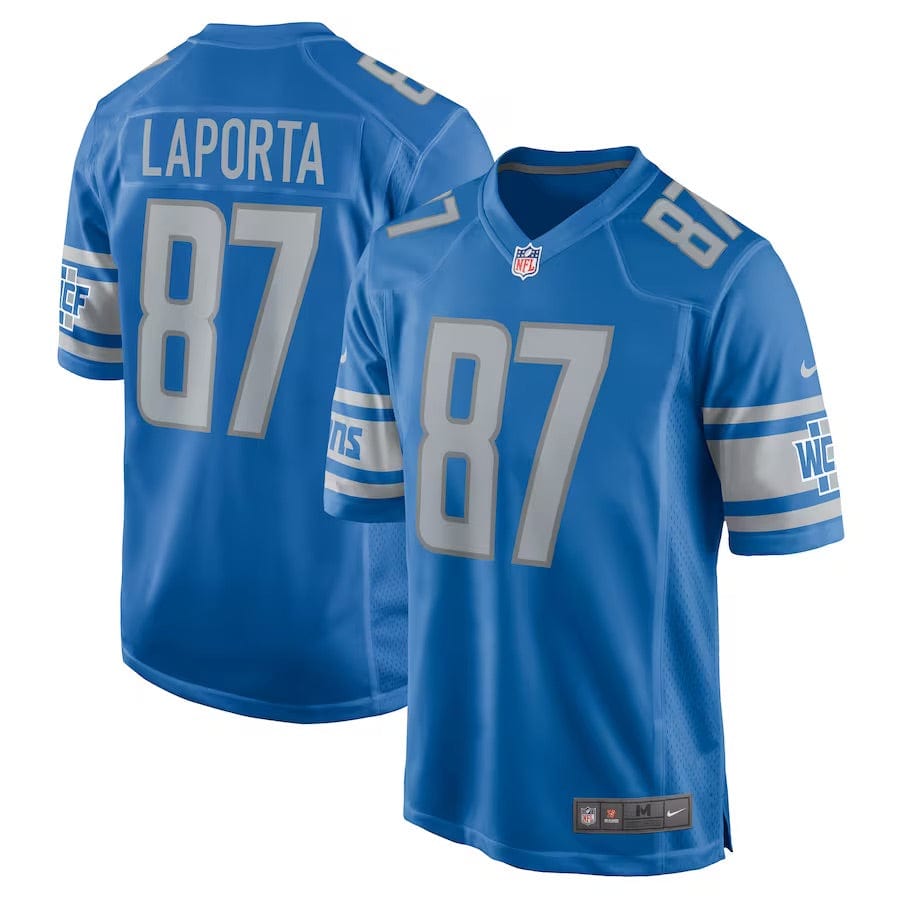 Sam LaPorta Detroit Lions Jersey football jersey product view 1