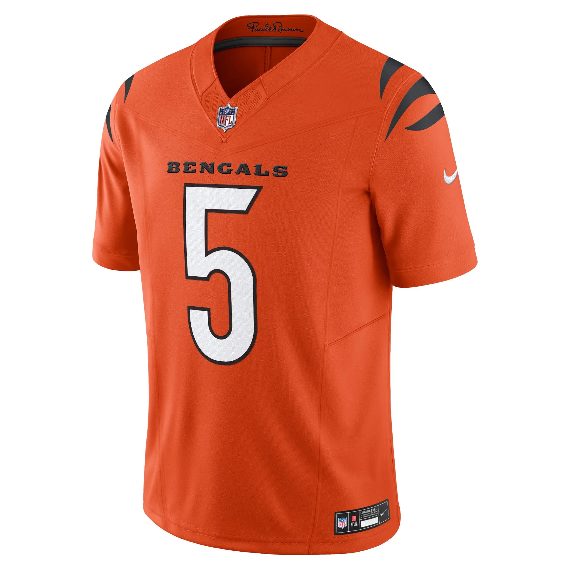 Tee Higgins Cincinnati Bengals Jersey - Orange football jersey product view 2