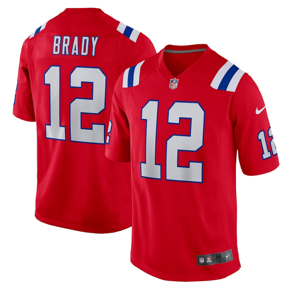 Tom Brady New England Patriots Retired Player Jersey - Red football jersey product view 1