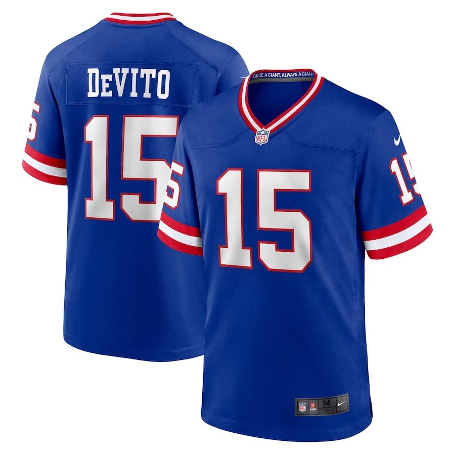 Tommy DeVito New York Giants Jersey football jersey product view 1