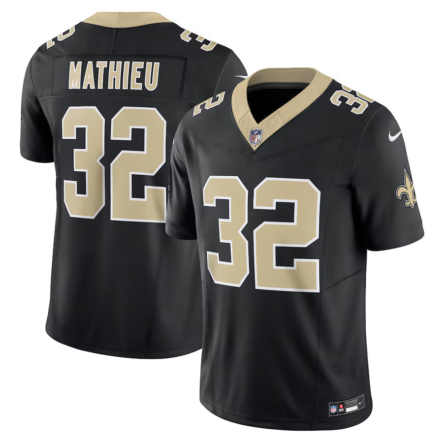 Tyrann Mathieu New Orleans Saints Jersey - Black football jersey product view 1