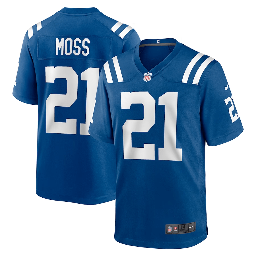 Zack Moss Indianapolis Colts Jersey football jersey product view 1