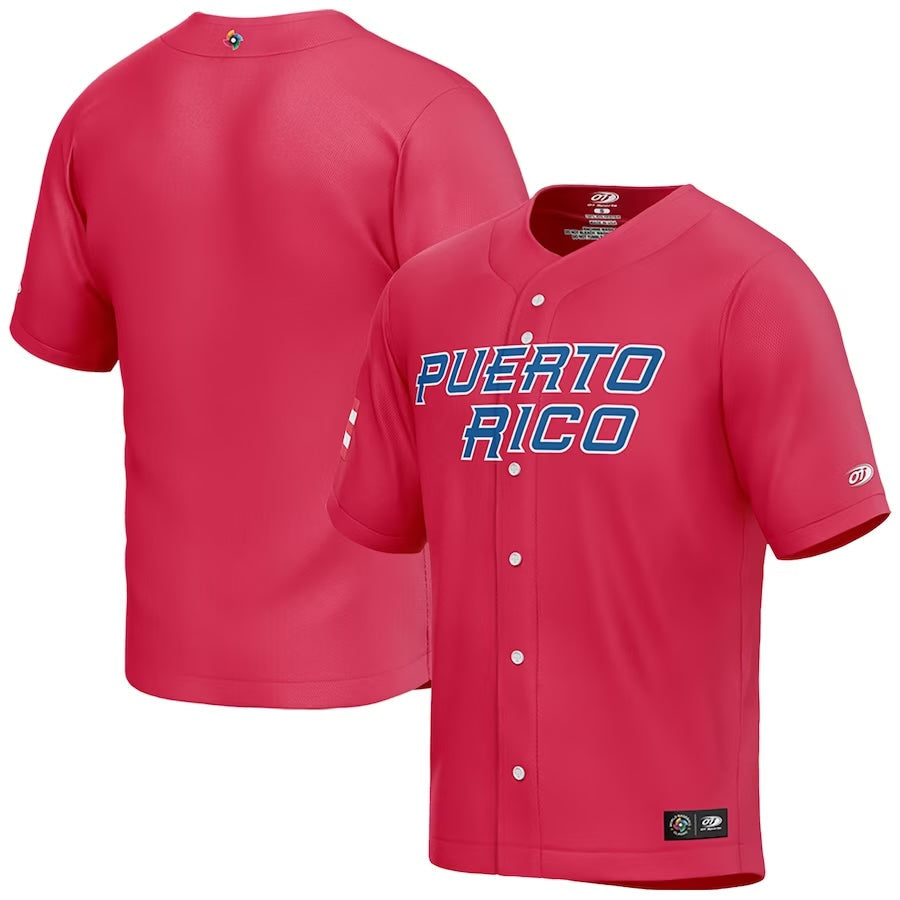 Custom Team Puerto Rico World Baseball Classic 2023 Jersey baseball jersey product view 1