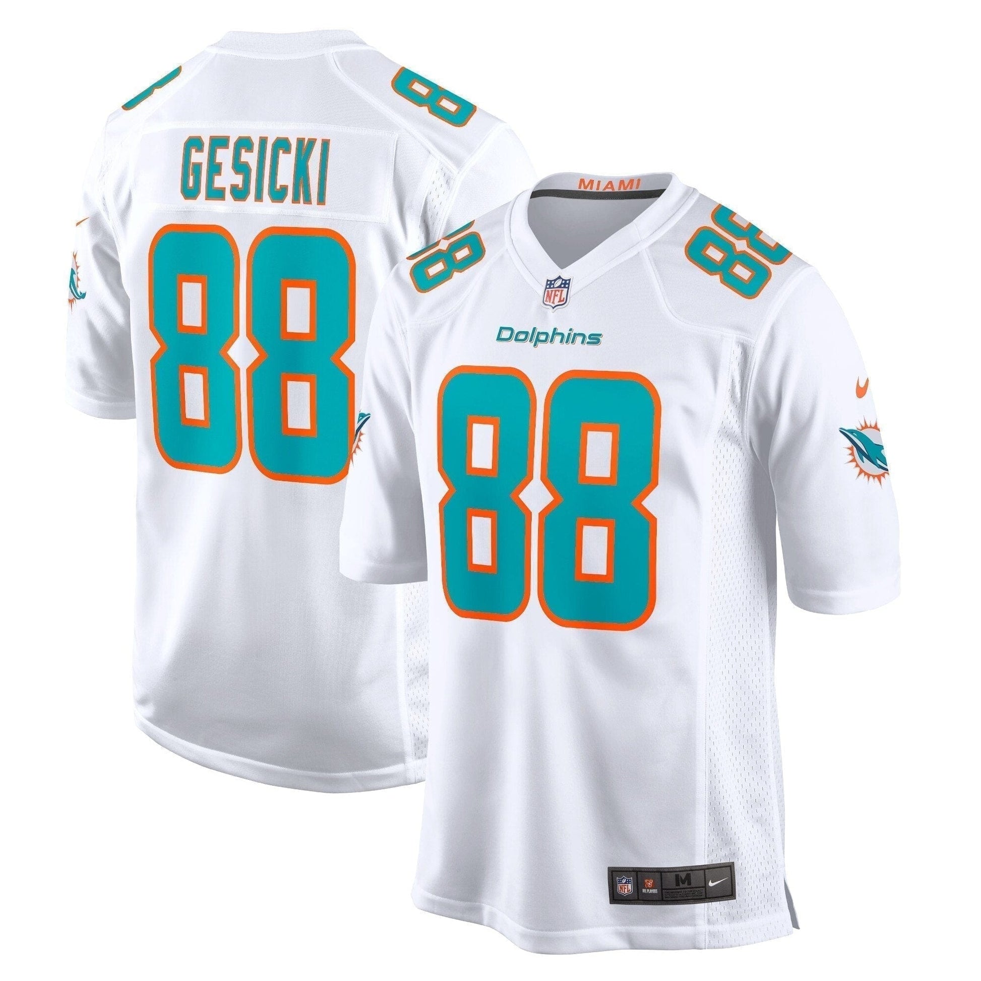 Mike Gesicki Miami Dolphins Jersey football jersey product view 1