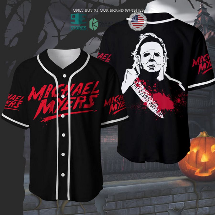 BEST Michael Myers Blood black Baseball Jersey Unisex T-shirt, Sweatshirt, Hoodie, Long Sleeve Tee - T-Shirt, Sweatshirt, Hoodie