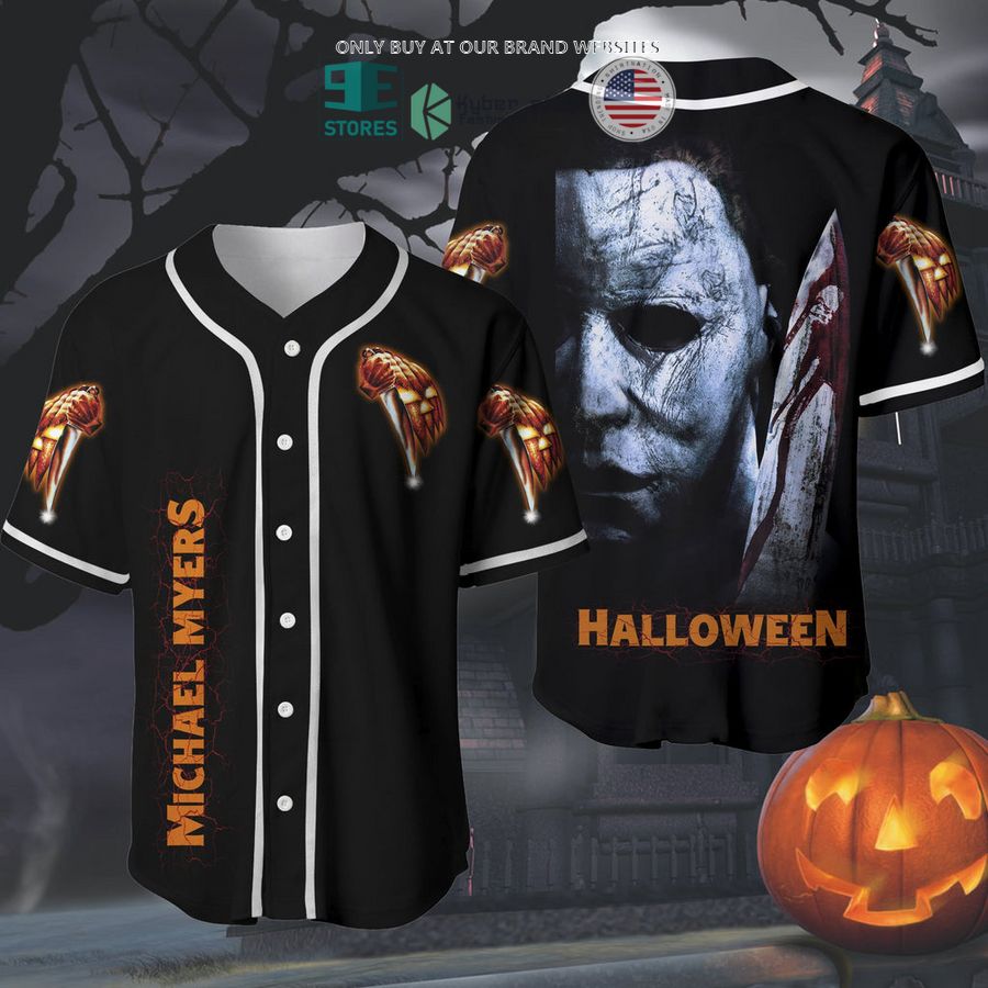 BEST Michael Myers pumpkin Halloween Baseball Jersey Unisex T-shirt, Sweatshirt, Hoodie, Long Sleeve Tee - T-Shirt, Sweatshirt, Hoodie