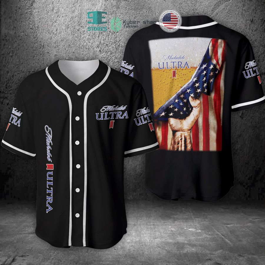 BEST Michelob Ultra Beer United States Flag Baseball Jersey Unisex T-shirt, Sweatshirt, Hoodie, Long Sleeve Tee - T-Shirt, Sweatshirt, Hoodie