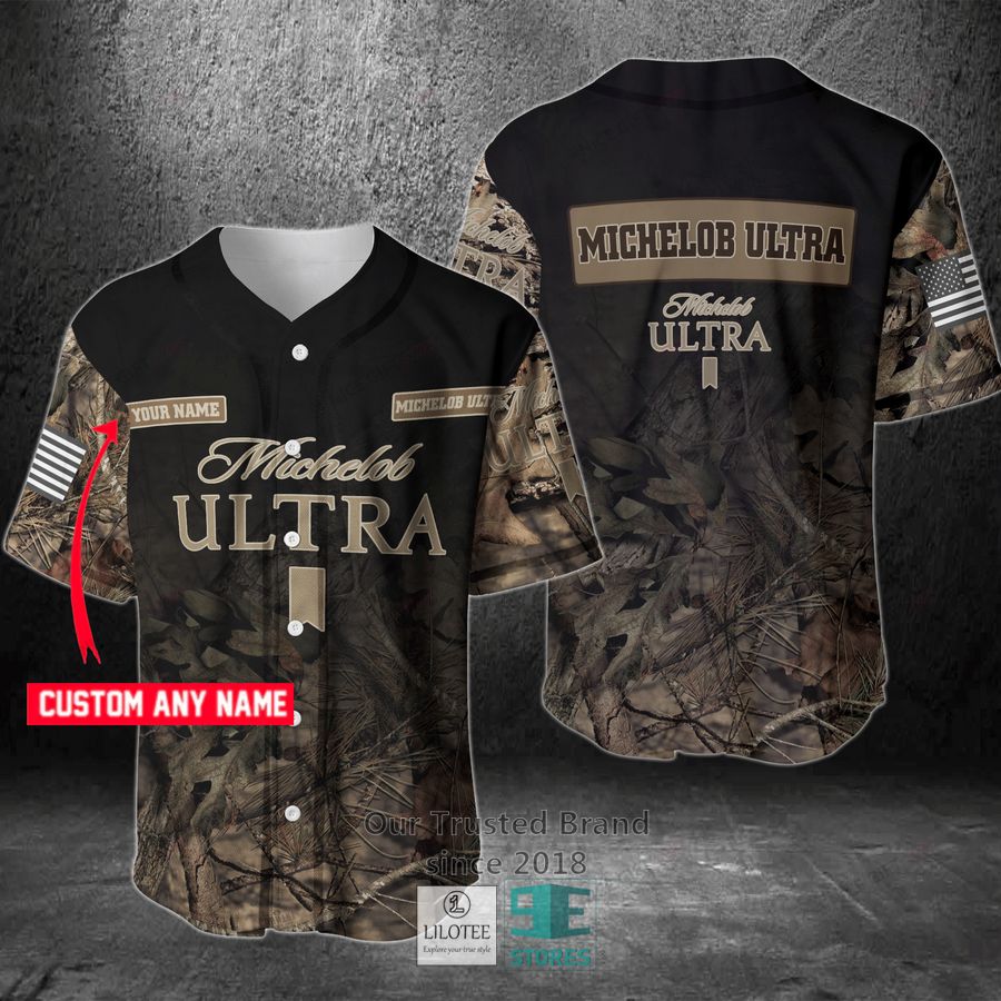 Michelob Ultra Your Name Hunting Baseball Jersey Unisex T-shirt, Sweatshirt, Hoodie, Long Sleeve Tee - T-Shirt, Sweatshirt, Hoodie