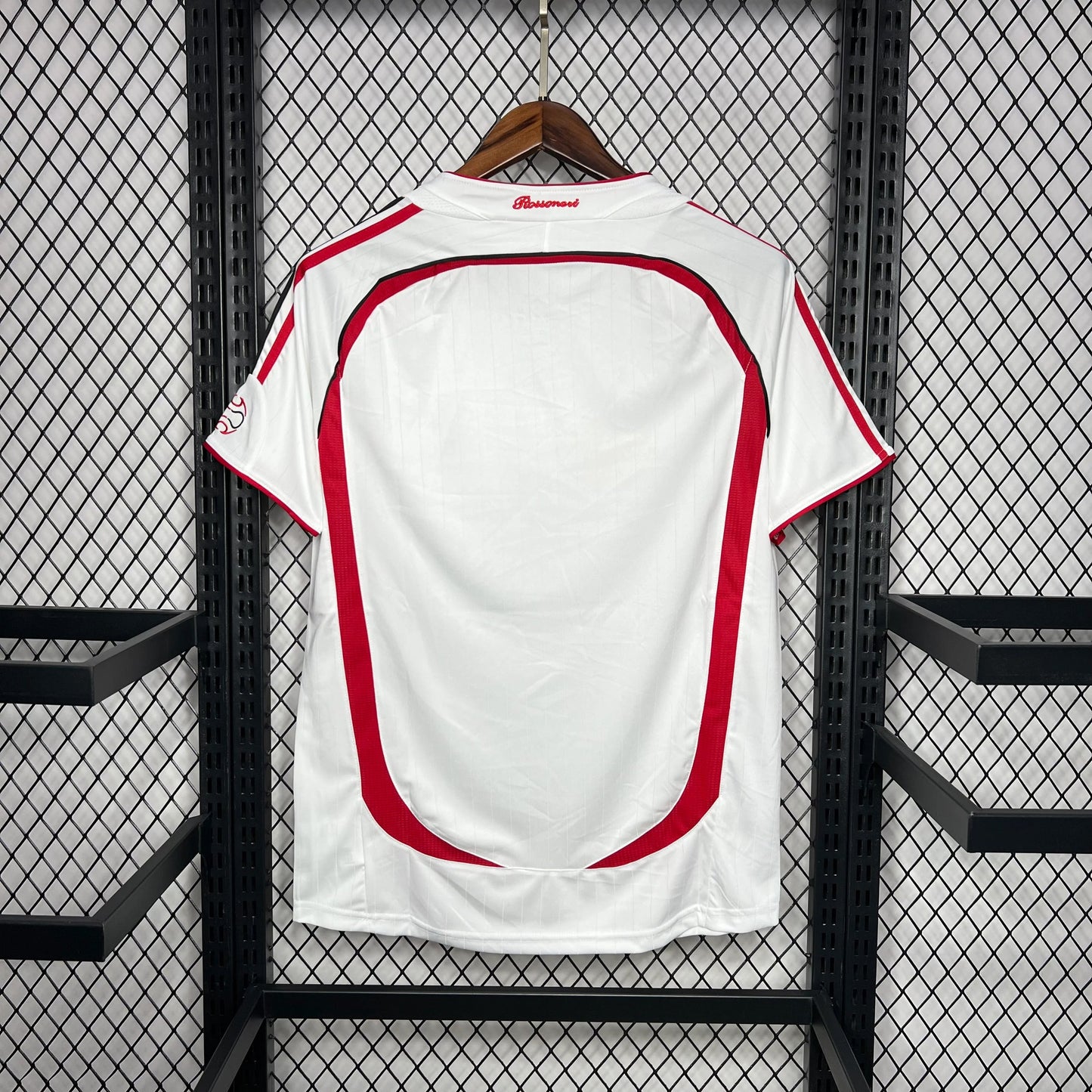 AC Milan 2006/07 Away Retro Jersey - White sports jersey product view 3
