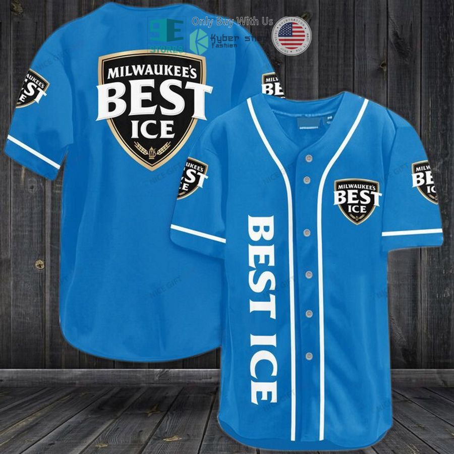 BEST Milwaukee's Best Ice blue Baseball Jersey Unisex T-shirt, Sweatshirt, Hoodie, Long Sleeve Tee - T-Shirt, Sweatshirt, Hoodie