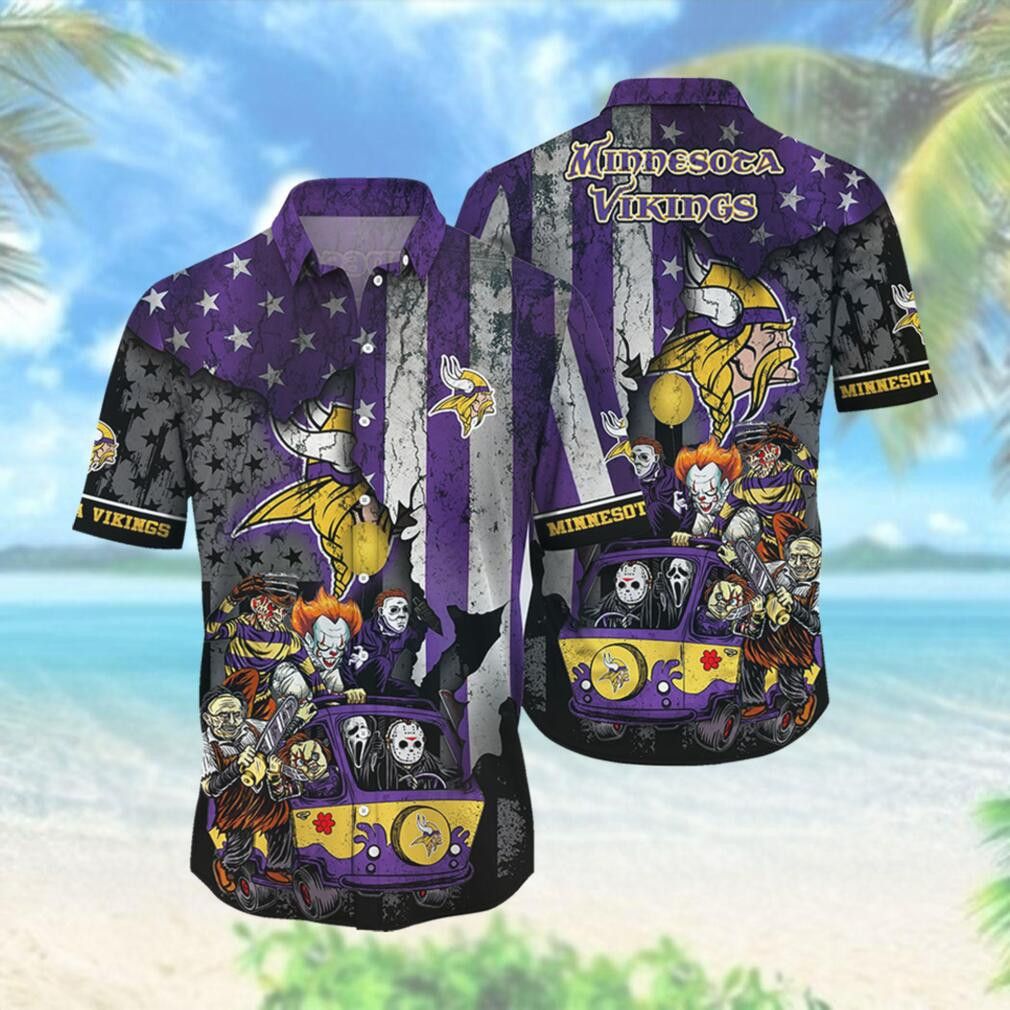Minnesota Vikings Team Hawaiian Shirt Unique Look Unisex T-shirt, Sweatshirt, Hoodie, Long Sleeve Tee - T-Shirt, Sweatshirt, Hoodie