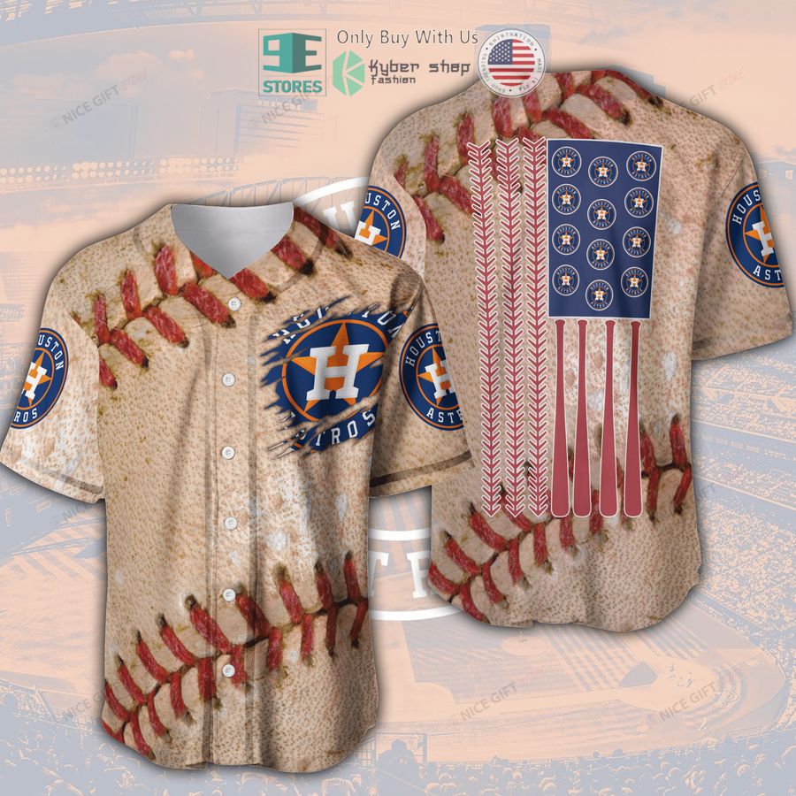 BEST MLB Houston Astros United States Flag Baseball Jersey Unisex T-shirt, Sweatshirt, Hoodie, Long Sleeve Tee - T-Shirt, Sweatshirt, Hoodie