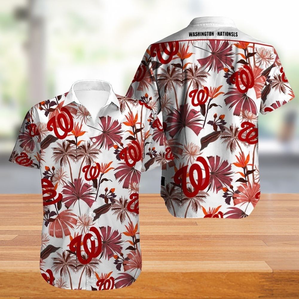 Mlb Washington Nationals Trendy Hawaiian Shirt V6 Aloha Shirt Unisex T-shirt, Sweatshirt, Hoodie, Long Sleeve Tee - T-Shirt, Sweatshirt, Hoodie