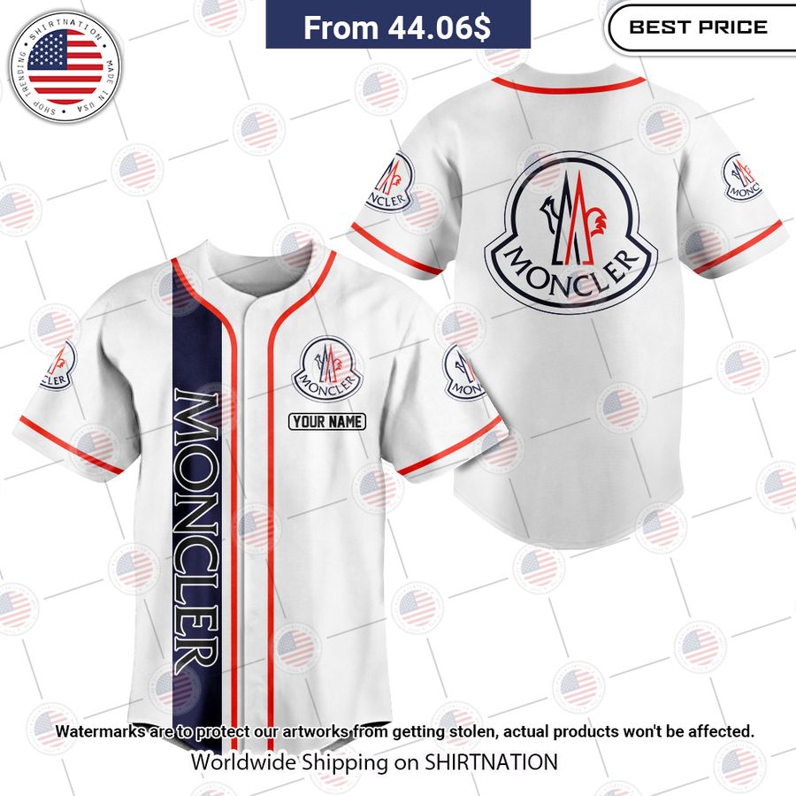 HOT Moncler Custom Baseball Shirt Unisex T-shirt, Sweatshirt, Hoodie, Long Sleeve Tee - T-Shirt, Sweatshirt, Hoodie