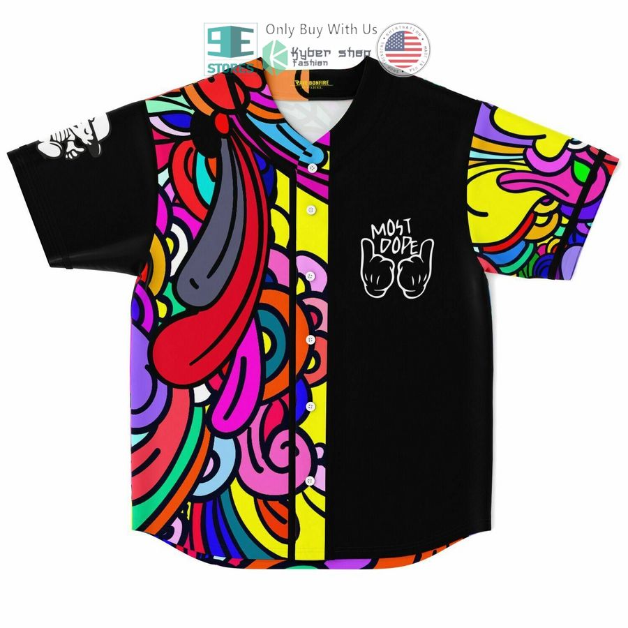 BEST Most Dope black Baseball Jersey Unisex T-shirt, Sweatshirt, Hoodie, Long Sleeve Tee - T-Shirt, Sweatshirt, Hoodie