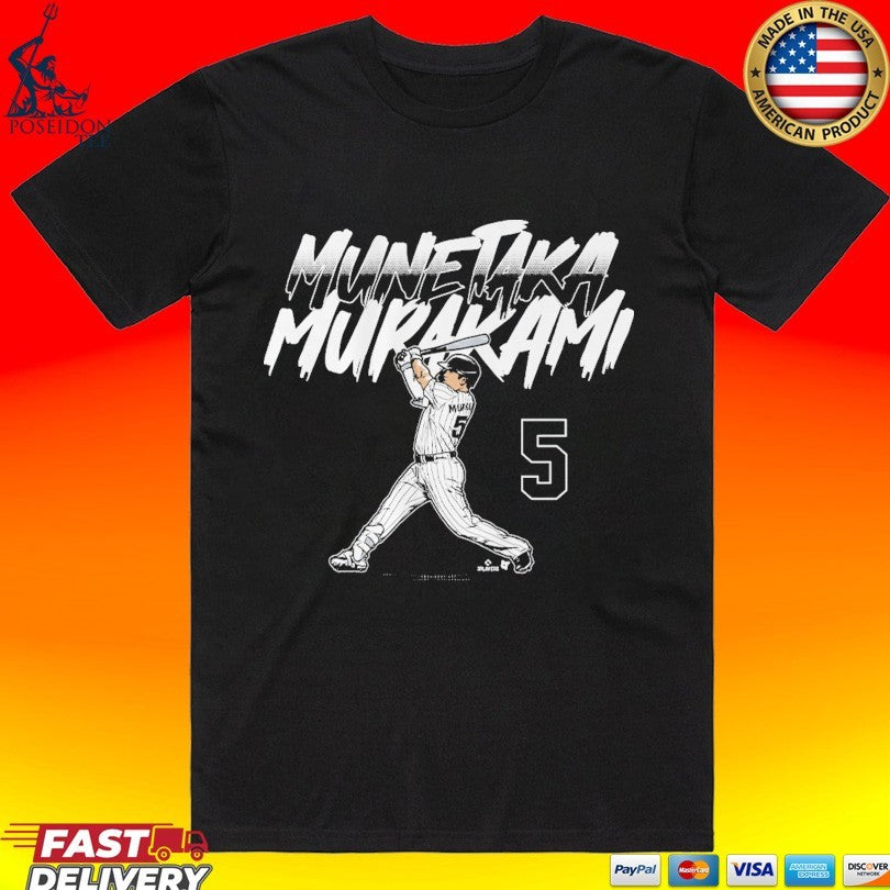 Munetaka Murakami Slugger Swing Number T-shirt Unisex T-shirt, Sweatshirt, Hoodie, Long Sleeve Tee - T-Shirt, Sweatshirt, Hoodie
