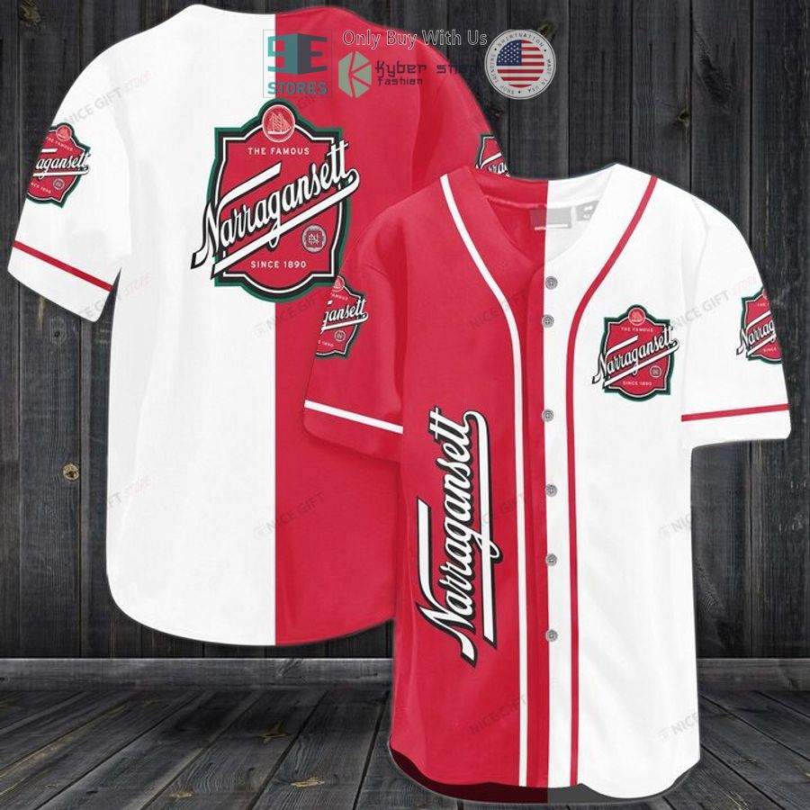 BEST Narragansett red white Baseball Jersey Unisex T-shirt, Sweatshirt, Hoodie, Long Sleeve Tee - T-Shirt, Sweatshirt, Hoodie