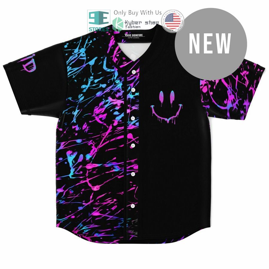 BEST Neon Smile House Baseball Jersey Unisex T-shirt, Sweatshirt, Hoodie, Long Sleeve Tee - T-Shirt, Sweatshirt, Hoodie