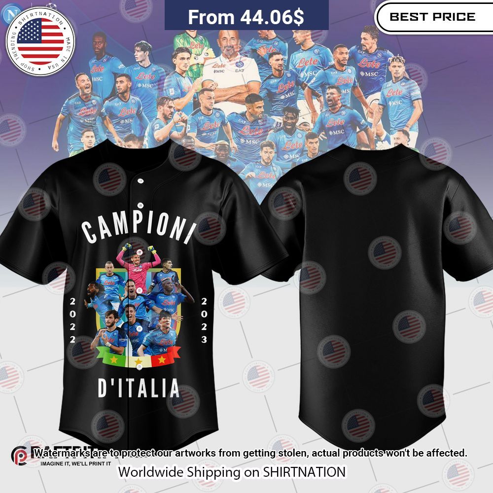 NEW Campione D'italia 2023 Baseball Jerseys Unisex T-shirt, Sweatshirt, Hoodie, Long Sleeve Tee - T-Shirt, Sweatshirt, Hoodie