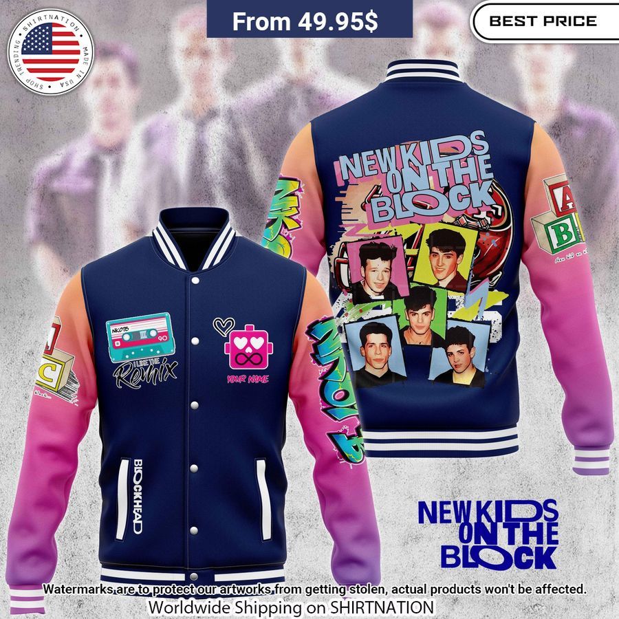 New Kids on the Block Custom baseball jacket Unisex T-shirt, Sweatshirt, Hoodie, Long Sleeve Tee - T-Shirt, Sweatshirt, Hoodie