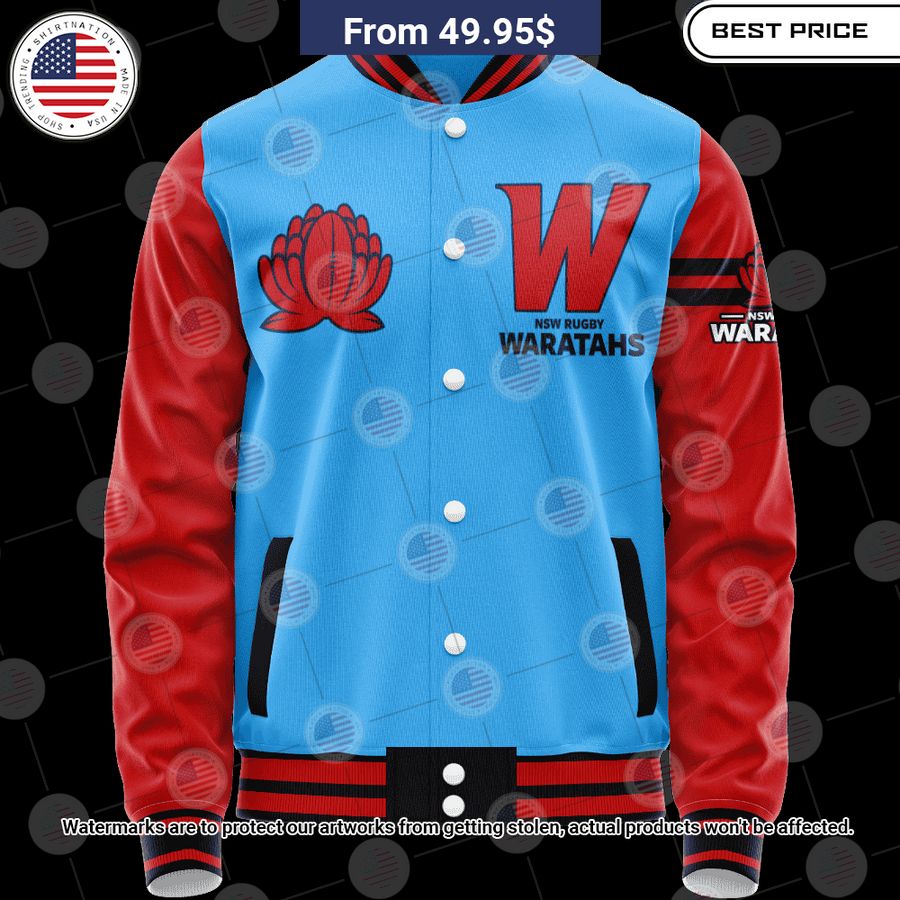 BEST New South Wales Waratahs Vintage Logo Custom Baseball Jacket Unisex T-shirt, Sweatshirt, Hoodie, Long Sleeve Tee - T-Shirt, Sweatshirt, Hoodie