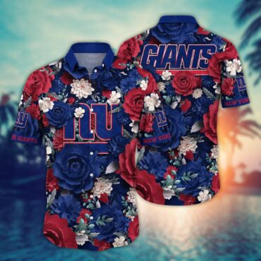 New York Giants Elegant Bloom Hawaiian Shirt Unisex T-shirt, Sweatshirt, Hoodie, Long Sleeve Tee - T-Shirt, Sweatshirt, Hoodie