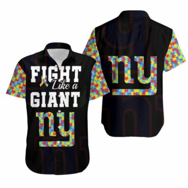 New York Giants Fight Like A Giant Hawaiian Shirt Unisex T-shirt, Sweatshirt, Hoodie, Long Sleeve Tee - T-Shirt, Sweatshirt, Hoodie