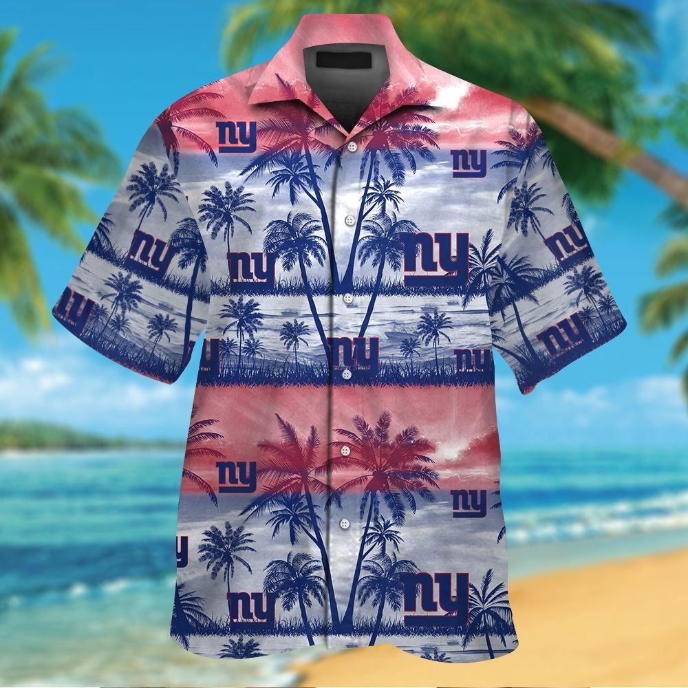 New York Giants Short Sleeve Button Up Tropical Hawaiian Shirt Unisex T-shirt, Sweatshirt, Hoodie, Long Sleeve Tee - T-Shirt, Sweatshirt, Hoodie