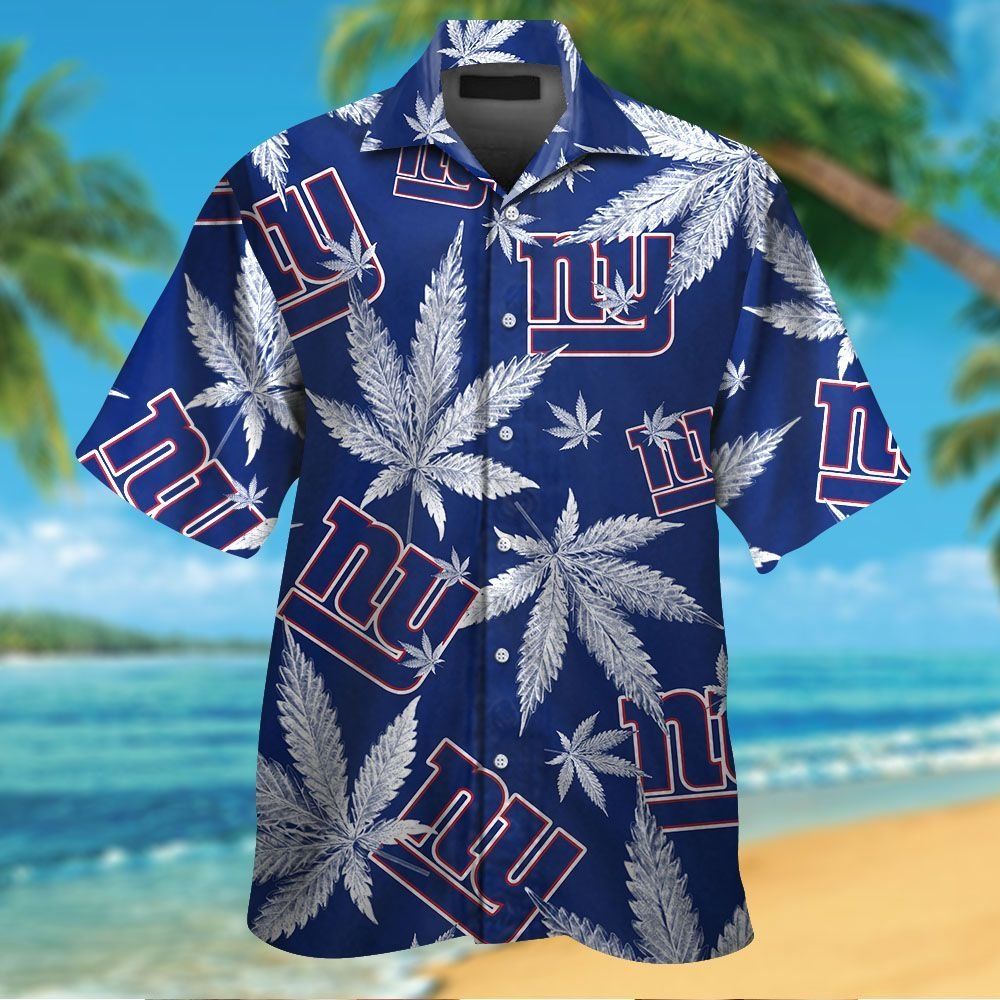 New York Giants Short Sleeve Button Up Tropical Hawaiian Shirt VER05 Unisex T-shirt, Sweatshirt, Hoodie, Long Sleeve Tee - T-Shirt, Sweatshirt, Hoodie