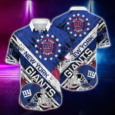 New York Giants Starburst Pride Hawaiian Shirt Unisex T-shirt, Sweatshirt, Hoodie, Long Sleeve Tee - T-Shirt, Sweatshirt, Hoodie