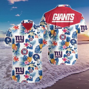 New York Giants Summer Paradise Hawaiian Shirt Unisex T-shirt, Sweatshirt, Hoodie, Long Sleeve Tee - T-Shirt, Sweatshirt, Hoodie