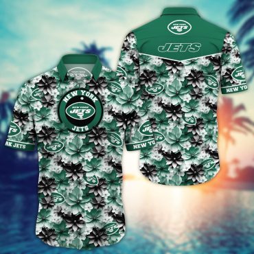 New York Jets Floral Spirit Hawaiian Shirt Unisex T-shirt, Sweatshirt, Hoodie, Long Sleeve Tee - T-Shirt, Sweatshirt, Hoodie
