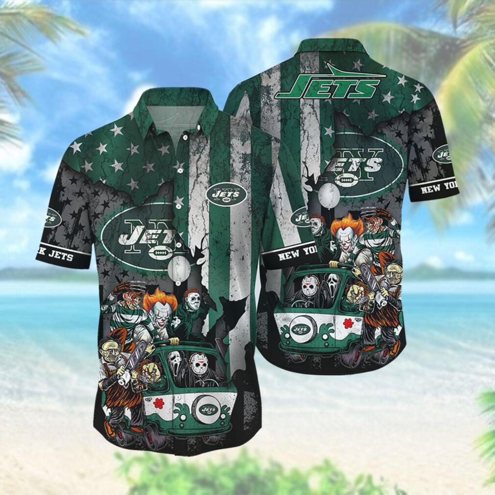 New York Jets Team Design Hawaiian Shirt Unique Unisex T-shirt, Sweatshirt, Hoodie, Long Sleeve Tee - T-Shirt, Sweatshirt, Hoodie