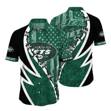 New York Jets Victory Surge Hawaiian Shirt Unisex T-shirt, Sweatshirt, Hoodie, Long Sleeve Tee - T-Shirt, Sweatshirt, Hoodie